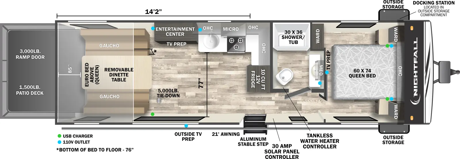 Nightfall 27N Floorplan